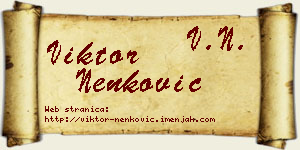 Viktor Nenković vizit kartica
